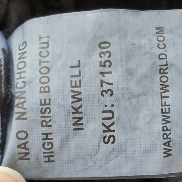 NEW Warp + Weft Nanchong High Rise Boot Cut Jeans Size 26 NEW - Picture 10 of 12